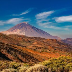 View of the Mout Teide in Tenerife